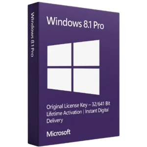 Windows 8.1 Pro – Lifetime Activation Key – 32/64 Bit