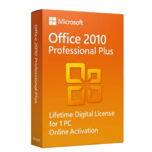Office 2010 Professional Plus – Lifetime License – Online Activation